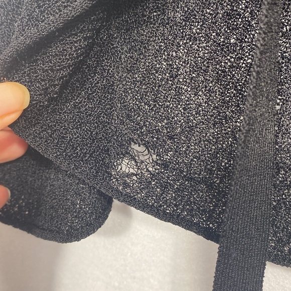 Helmut Lang Black Sheer Long Sleeve Blouse size medium - Picture 7 of 13